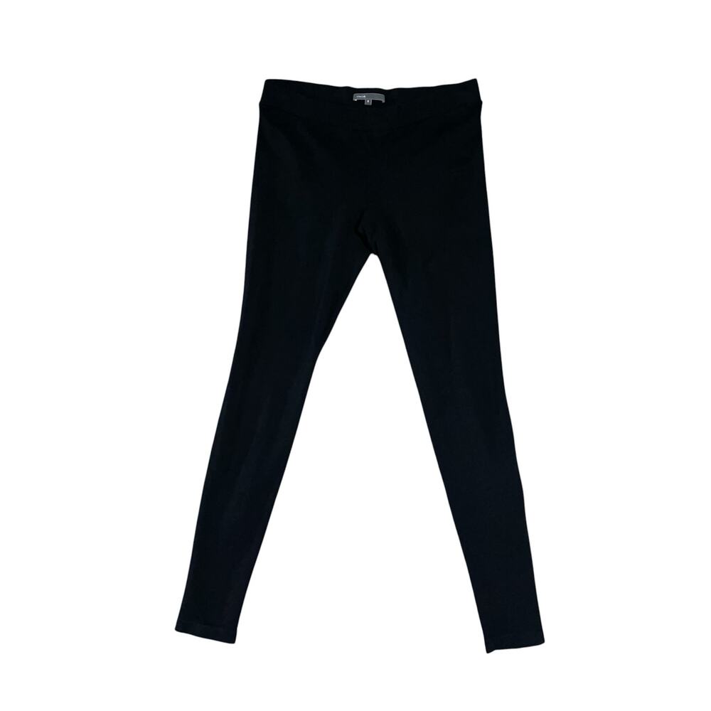 Vince High Rise Leggings S Black Stretch Ponte Skinny Pants Minimalist Luxury